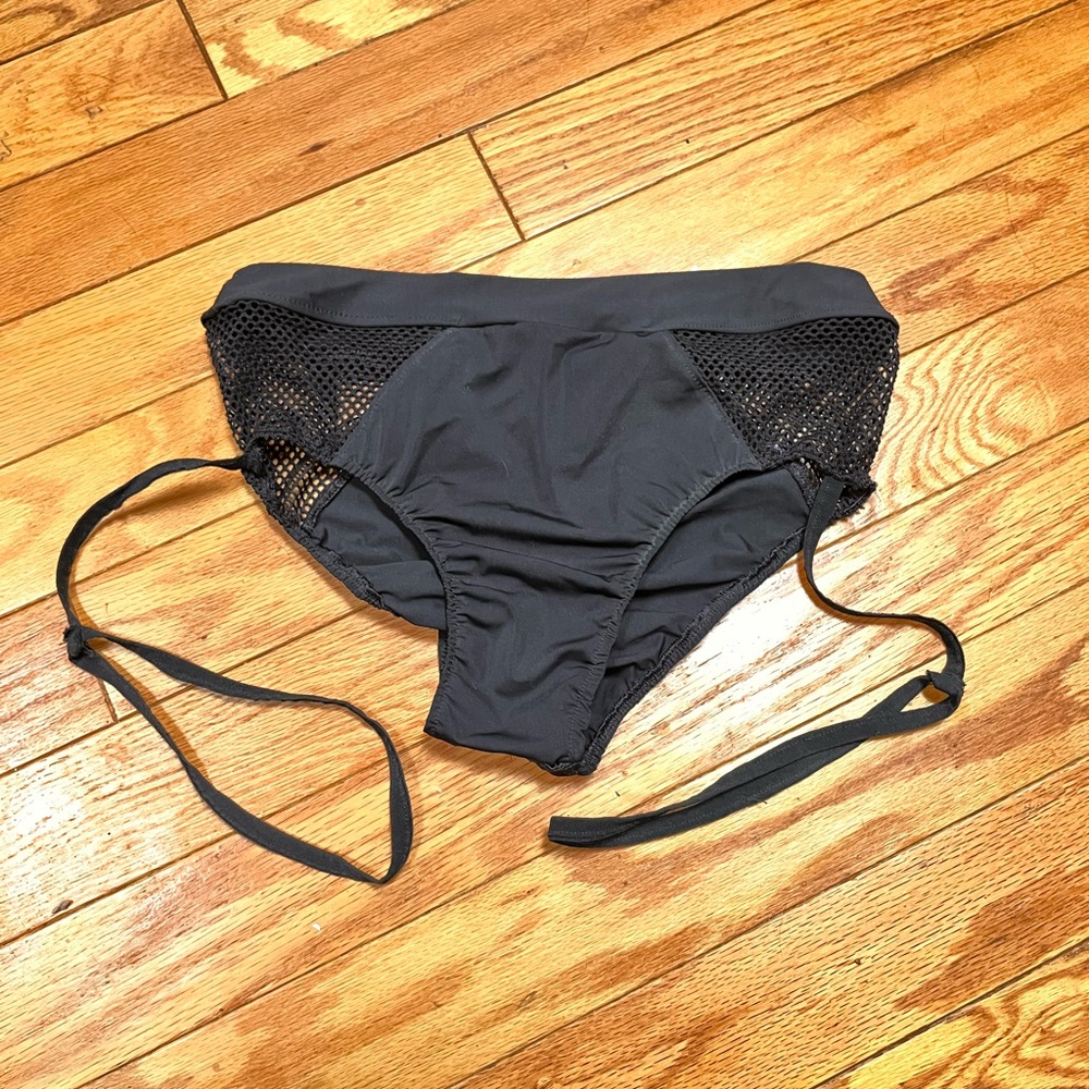 Pole shorts with garter belt sz XL Black